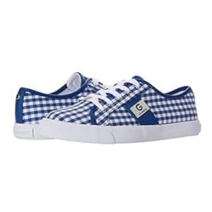 G by Guess Blue and White Gingham Sneakers